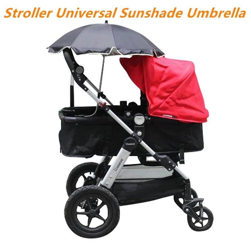 360 Degrees Pram Umbrellas Cart Accessories Adjustable Stroller Umbrella