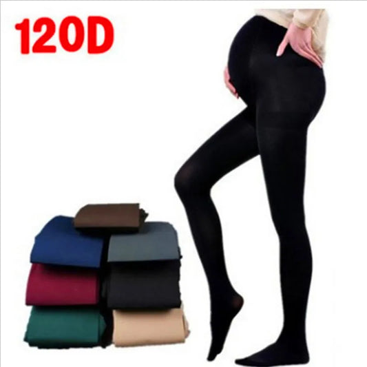 120D velvet pregnant women pantyhose large size leggings, maternity pants spring