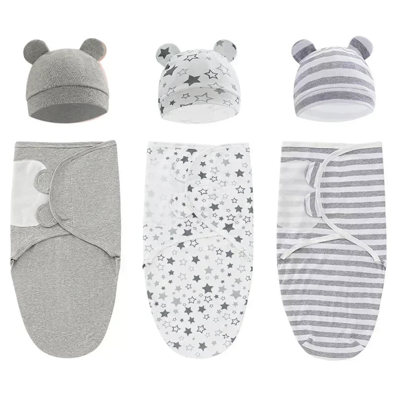 1/2 PCS Babies Sleeping Bags Newborn Baby Cocoon Swaddle Wrap Envelope 100%Cotton 0-6 Months Baby Blanket Swaddling Wrap Sleepsack